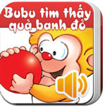 Bubu tìm thấy quả banh đỏ