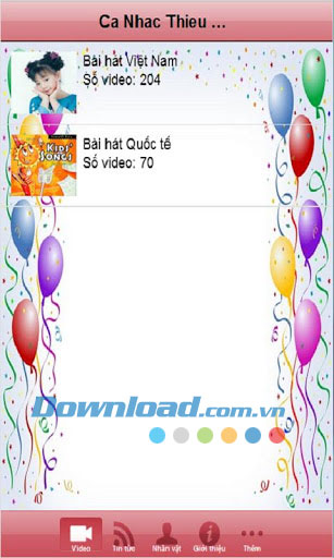 Video ca nhạc cho bé