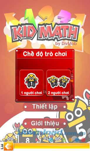 Bé học Toán