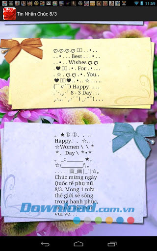 Tin Nhắn Chúc Mừng 8/3