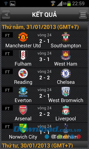 Bóng đá livescore