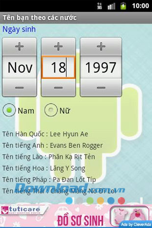 Tên nước ngoài của bạn