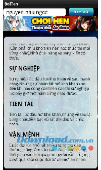 Bói họ tên